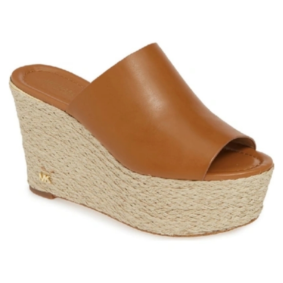 MICHAEL KORS Acorn Cunningham Espadrille Wedge Slide Sandal - Picture 3 of 15